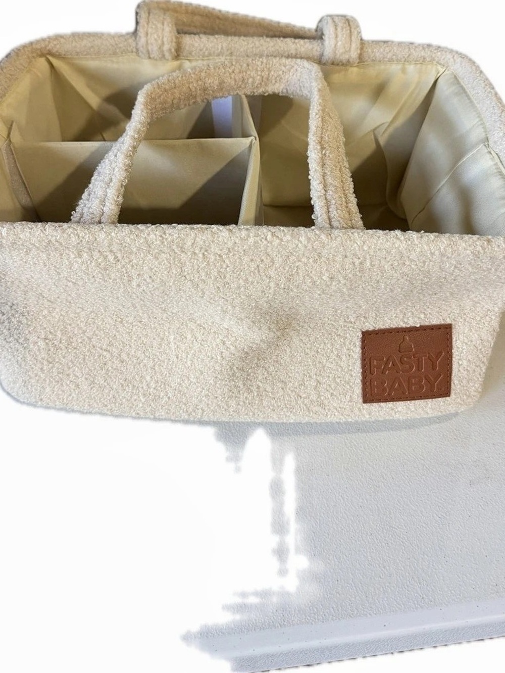 Pasty Baby Bag Organizer in Cream Like New